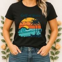 Funny Gulf Of Mexico Beach Palms Summer Vacation Women's T-Shirt thumb 2