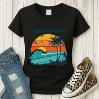 Funny Gulf Of Mexico Beach Palms Summer Vacation Women's T-Shirt thumb 3