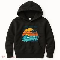 Funny Gulf Of Mexico Beach Palms Summer Vacation Kids Hoodie thumb 0