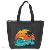 Funny Gulf Of Mexico Beach Palms Summer Vacation Tote Bag thumb 0