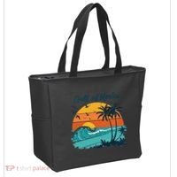 Funny Gulf Of Mexico Beach Palms Summer Vacation Tote Bag thumb 2
