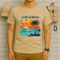 Funny Gulf Of Mexico Beach Palms Summer Vacation T-Shirt thumb 6