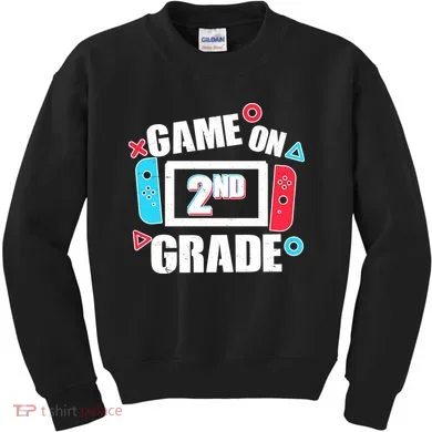 Funny Game On 2nd Second Grade Kids Sweatshirt