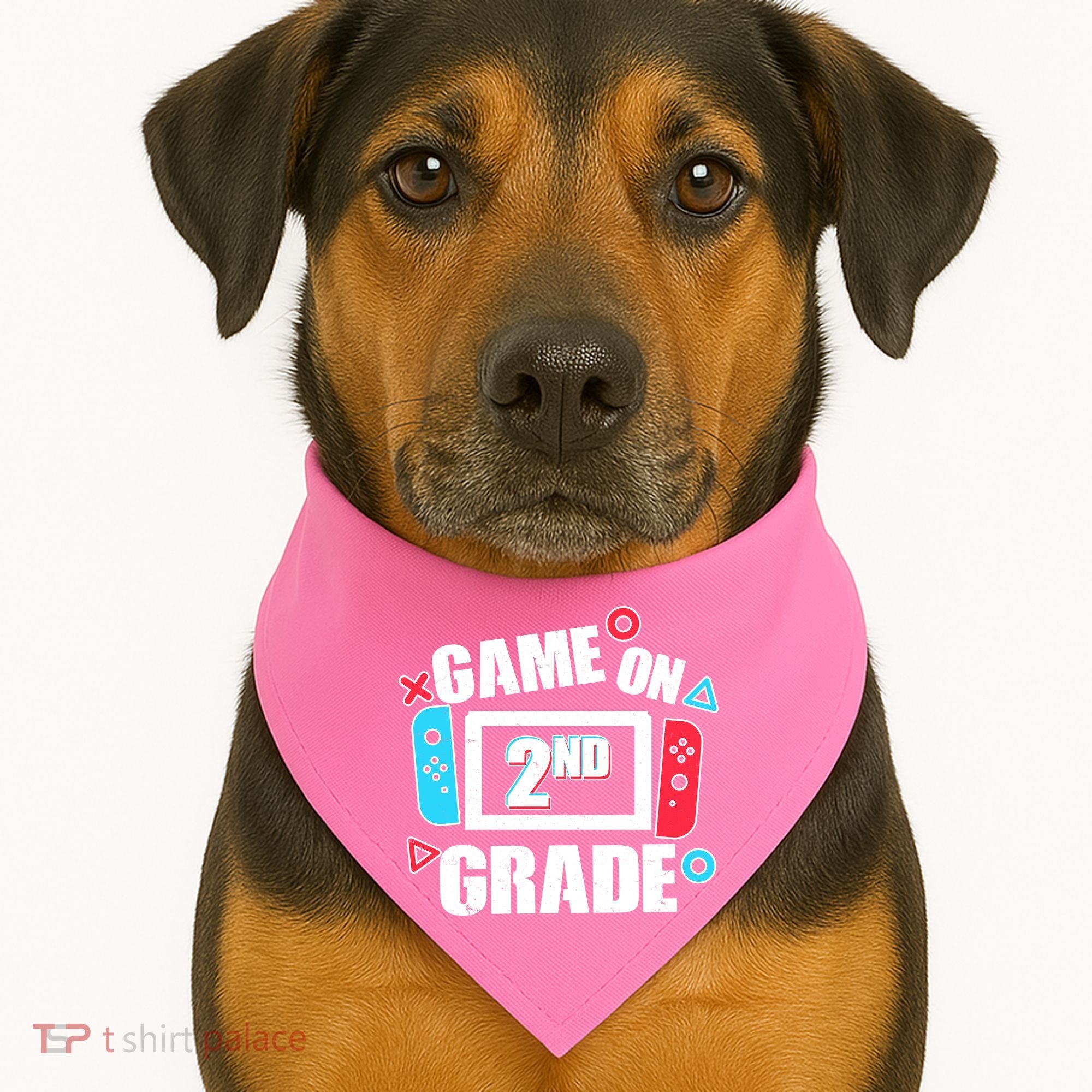 Funny Game On 2nd Second Grade USA-Made Doggie Bandana