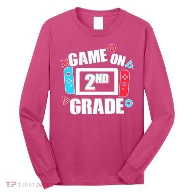 Funny Game On 2nd Second Grade Long Sleeve Shirt