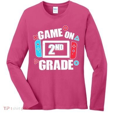 Funny Game On 2nd Second Grade Women's Long Sleeve Shirt