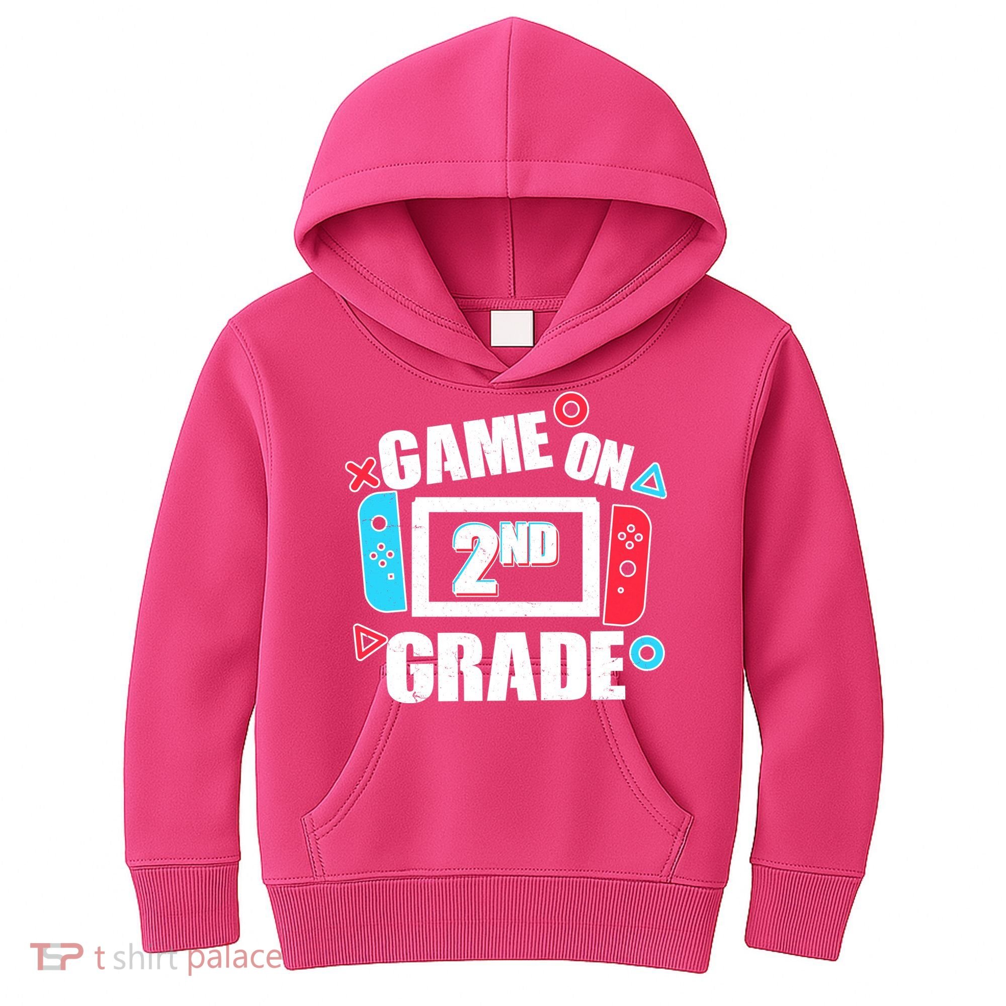 Funny Game On 2nd Second Grade Kids Hoodie