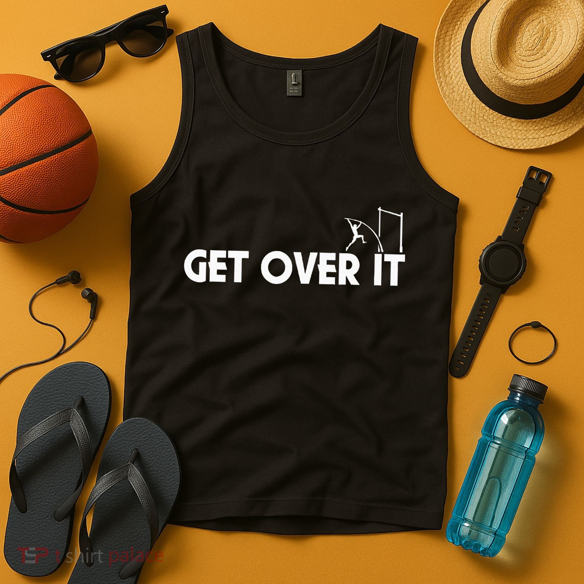 Funny Get Over It Pole Vault Tank Top