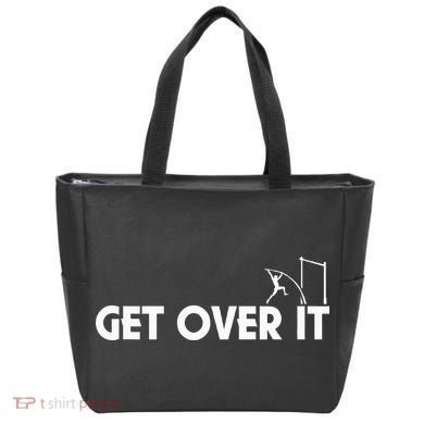 Funny Get Over It Pole Vault Tote Bag