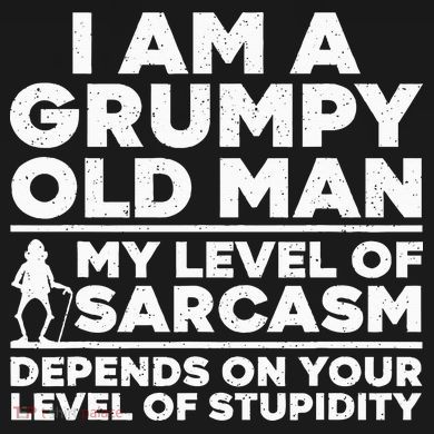 Funny Grumpy Old Man Art For Dad Grandpa Old People Button