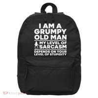 Funny Grumpy Old Man Art For Dad Grandpa Old People 16 in Basic Backpack thumb 0
