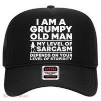 Funny Grumpy Old Man Art For Dad Grandpa Old People Hat thumb 0