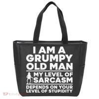 Funny Grumpy Old Man Art For Dad Grandpa Old People Tote Bag thumb 0