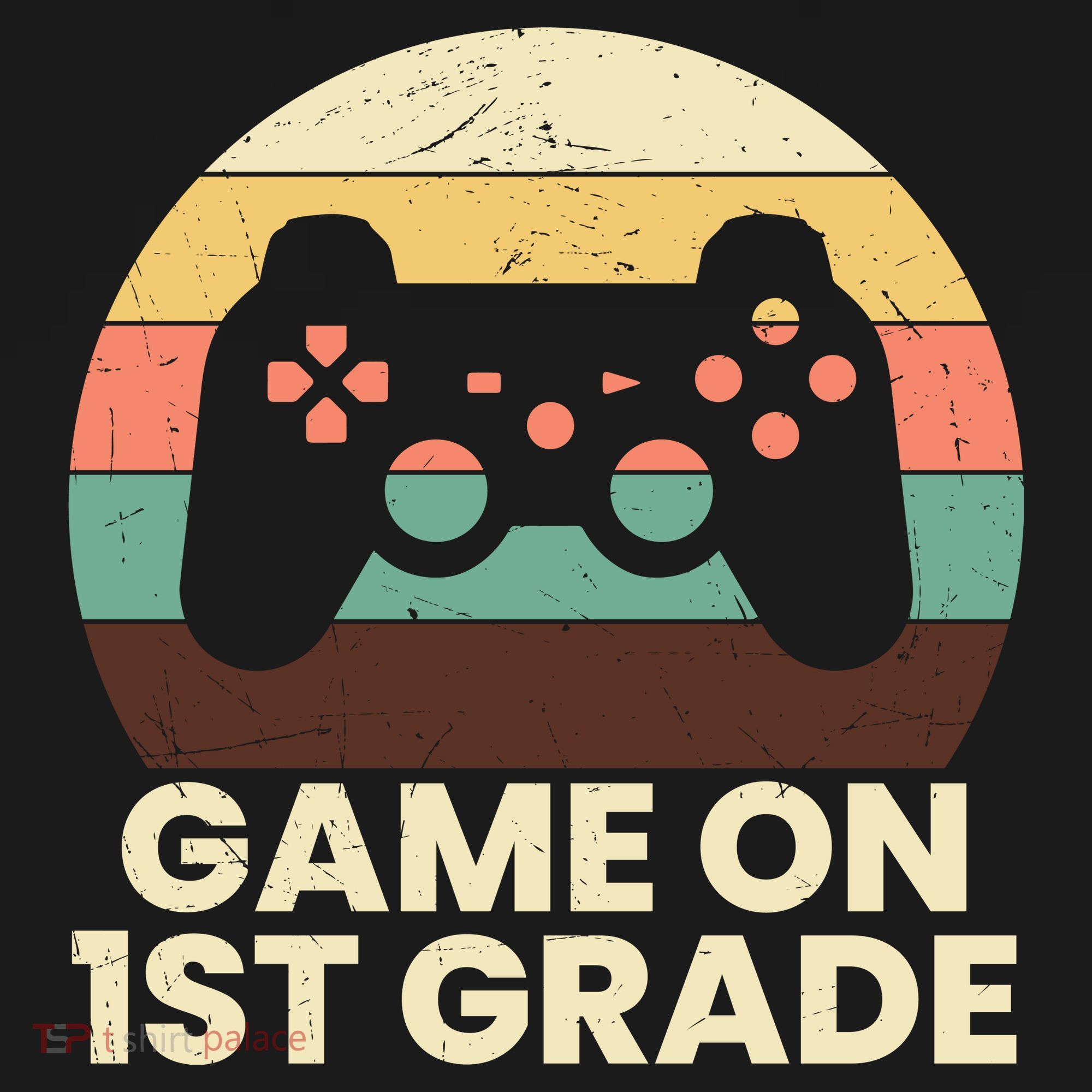 Funny Game On 1st Grade Vintage Back To School T-Shirt