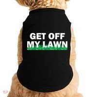 Funny Get Off My Lawn Quote Landscaping Gardening Doggie Tank thumb 0
