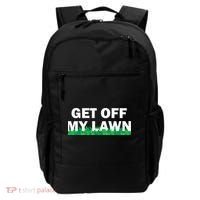 Funny Get Off My Lawn Quote Landscaping Gardening Backpack thumb 0