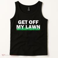 Funny Get Off My Lawn Quote Landscaping Gardening Tank Top thumb 2