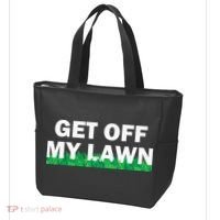 Funny Get Off My Lawn Quote Landscaping Gardening Tote Bag thumb 3