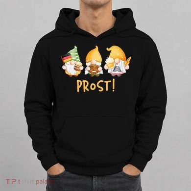 Fun Gnomes Oktoberfest Prost Beer Pretzel German Flag Hoodie