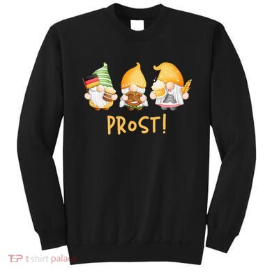 Fun Gnomes Oktoberfest Prost Beer Pretzel German Flag Sweatshirt
