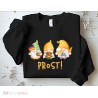Fun Gnomes Oktoberfest Prost Beer Pretzel German Flag Sweatshirt thumb 2