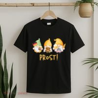 Fun Gnomes Oktoberfest Prost Beer Pretzel German Flag T-Shirt thumb 2