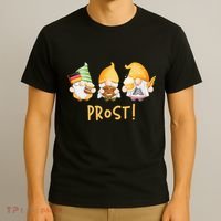 Fun Gnomes Oktoberfest Prost Beer Pretzel German Flag T-Shirt thumb 3