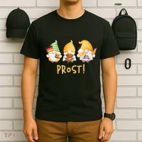 Fun Gnomes Oktoberfest Prost Beer Pretzel German Flag T-Shirt thumb 6