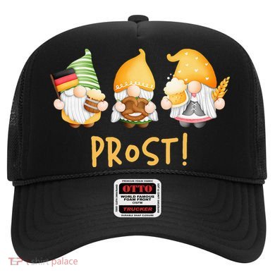 Fun Gnomes Oktoberfest Prost Beer Pretzel German Flag Hat