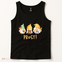 Fun Gnomes Oktoberfest Prost Beer Pretzel German Flag Tank Top thumb 2