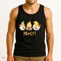 Fun Gnomes Oktoberfest Prost Beer Pretzel German Flag Tank Top thumb 3