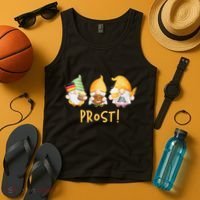 Fun Gnomes Oktoberfest Prost Beer Pretzel German Flag Tank Top thumb 4