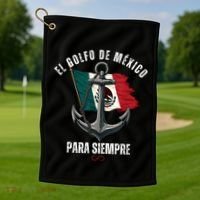 Forever Gulf Of Mexico Falg 1550 Liberal El Golfo De Mexico Golf Towel thumb 1