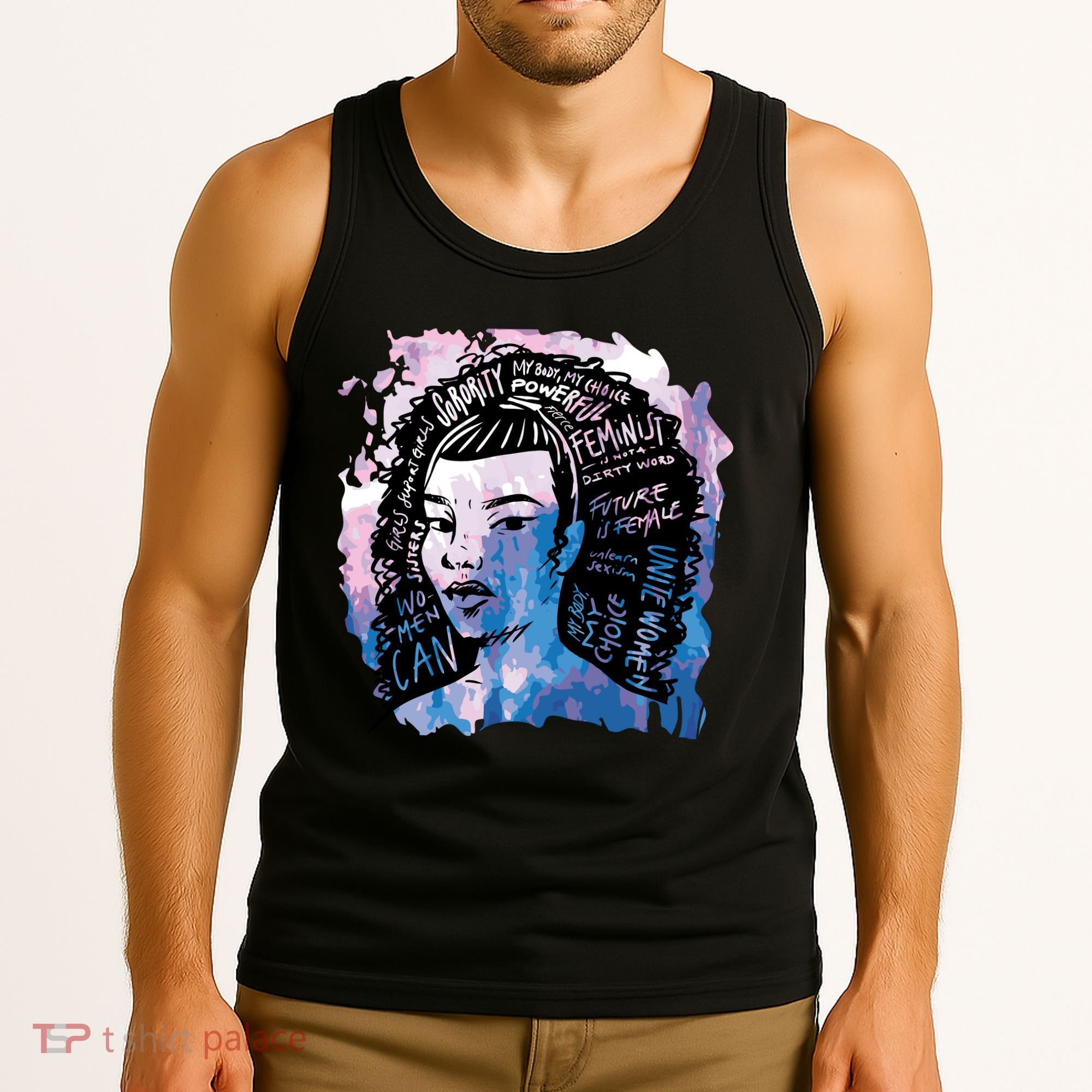 Feminist Girl Power Quote Tank Top