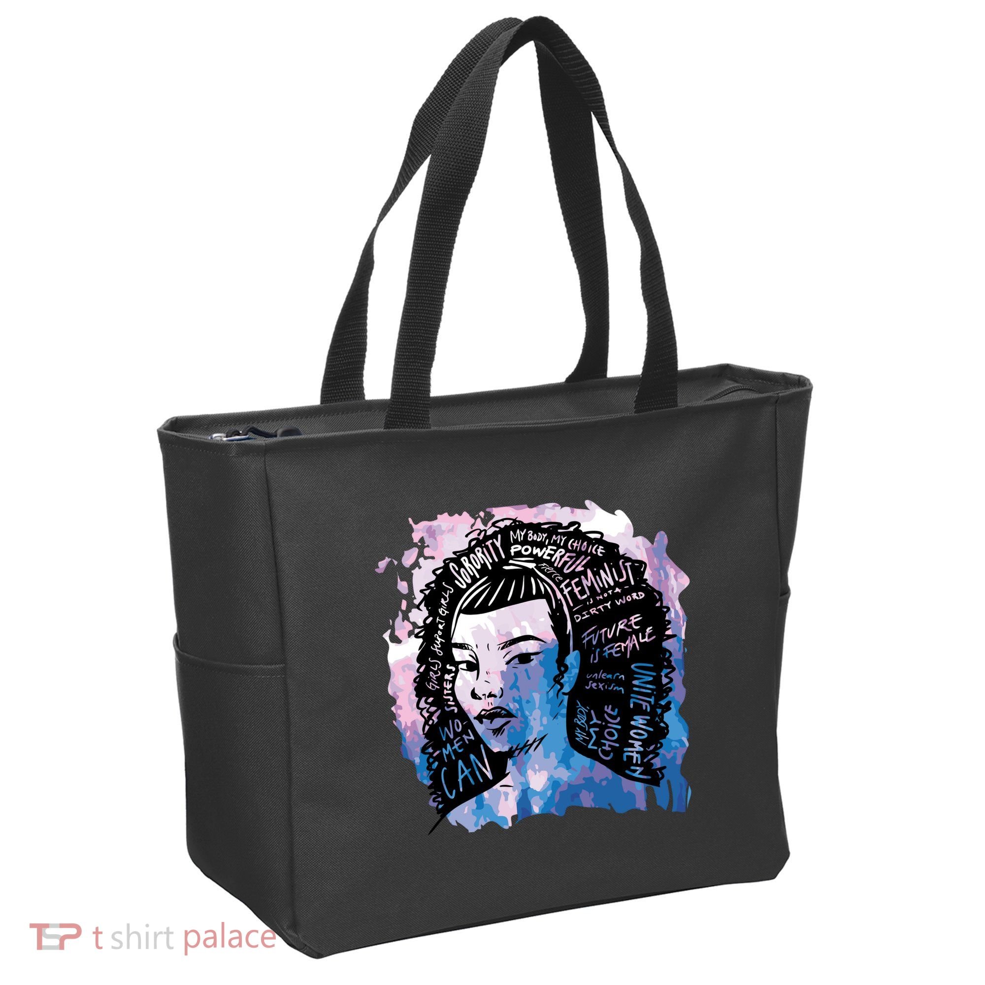 Feminist Girl Power Quote Tote Bag