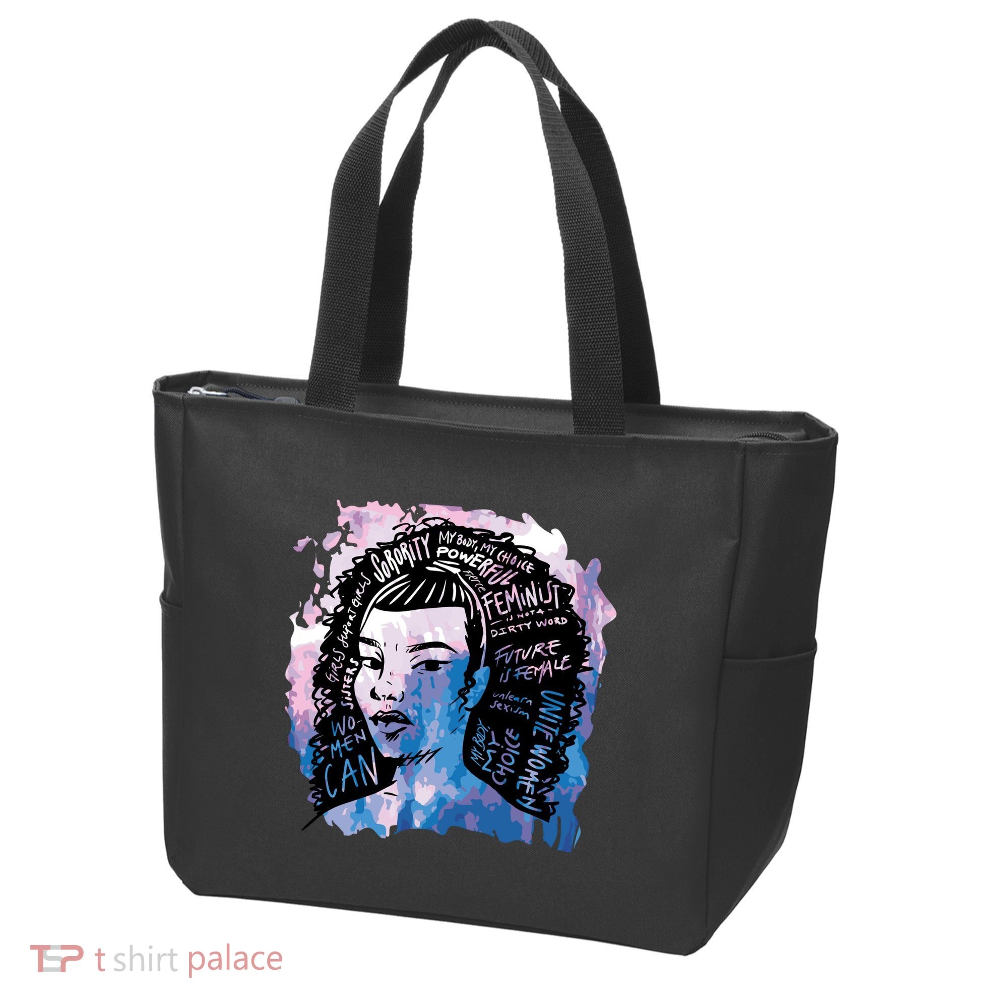 Feminist Girl Power Quote Tote Bag