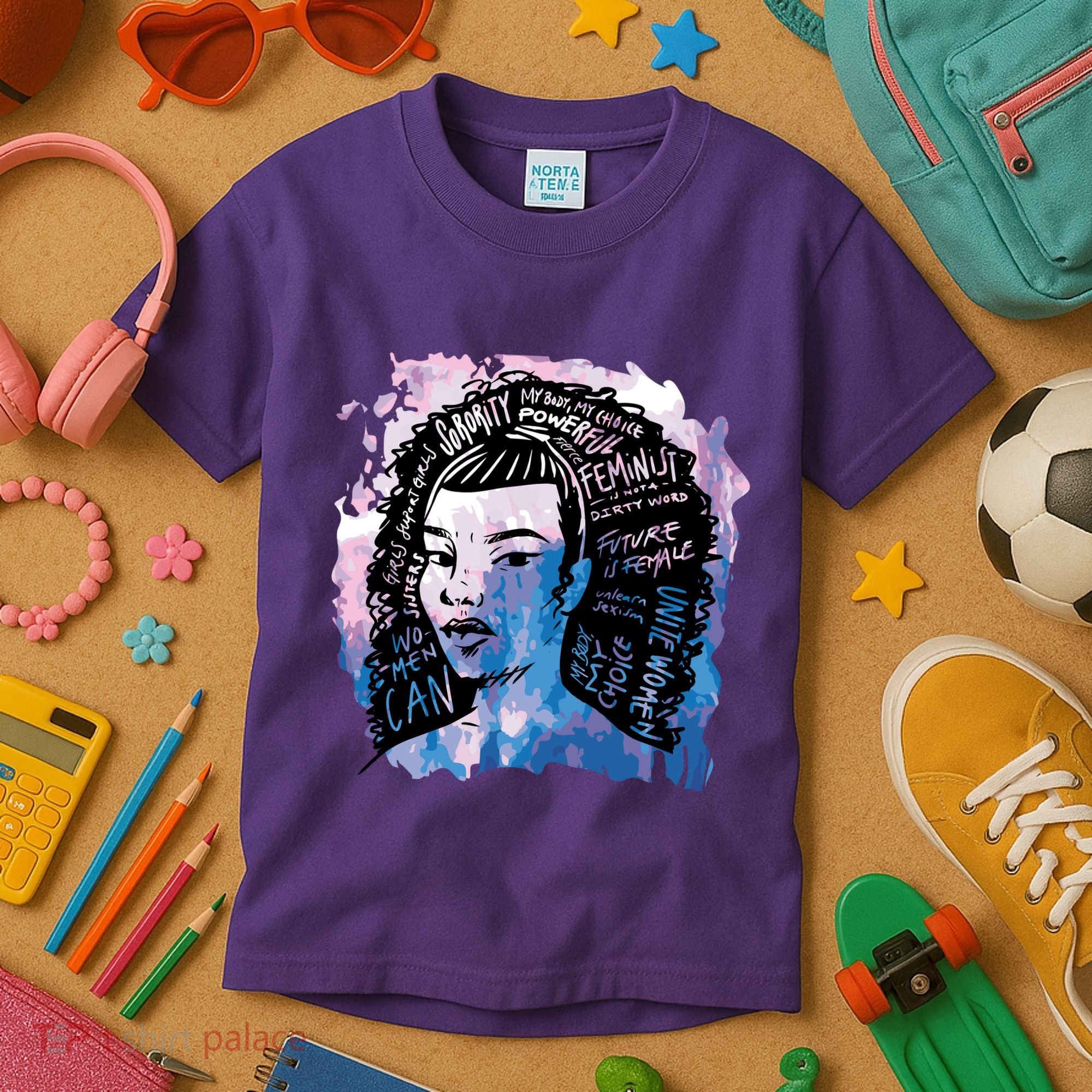 Feminist Girl Power Quote Kids T-Shirt