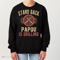 Funny Grilling Papou Bbq Papou Grandpa Cool Gift Women's Sweatshirt thumb 0