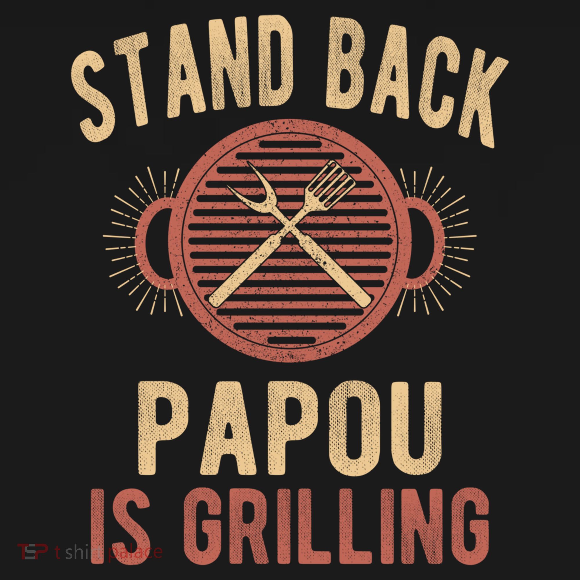 Funny Grilling Papou Bbq Papou Grandpa Cool Gift Doggie Tank
