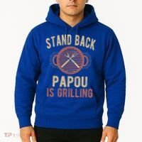 Funny Grilling Papou Bbq Papou Grandpa Cool Gift Hoodie thumb 2