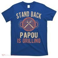 Funny Grilling Papou Bbq Papou Grandpa Cool Gift T-Shirt thumb 0