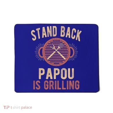 Funny Grilling Papou Bbq Papou Grandpa Cool Gift Mousepad