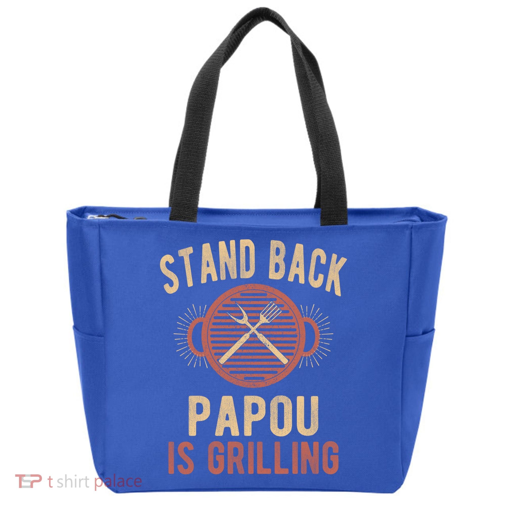 Funny Grilling Papou Bbq Papou Grandpa Cool Gift Tote Bag