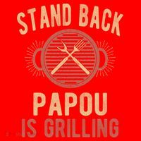 Funny Grilling Papou Bbq Papou Grandpa Cool Gift Santa Hat thumb 1