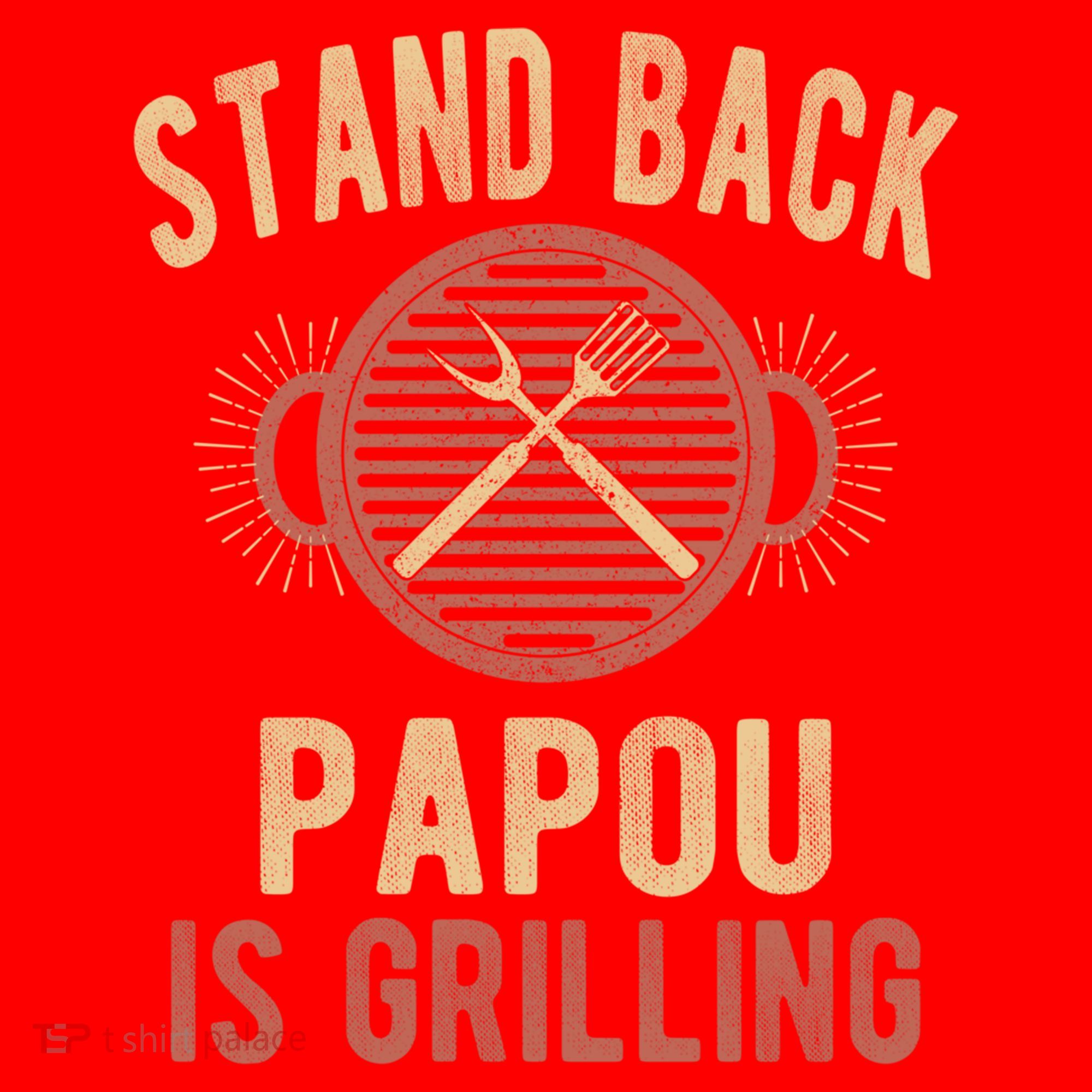 Funny Grilling Papou Bbq Papou Grandpa Cool Gift Santa Hat