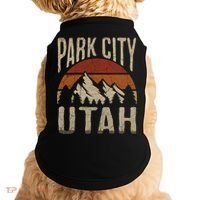 Funny Gift Park City Utah Nature Hiking Doggie Tank thumb 0