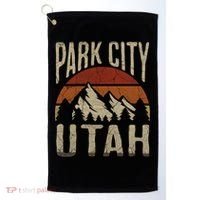 Funny Gift Park City Utah Nature Hiking Golf Towel thumb 0