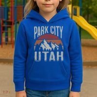 Funny Gift Park City Utah Nature Hiking Kids Hoodie thumb 3