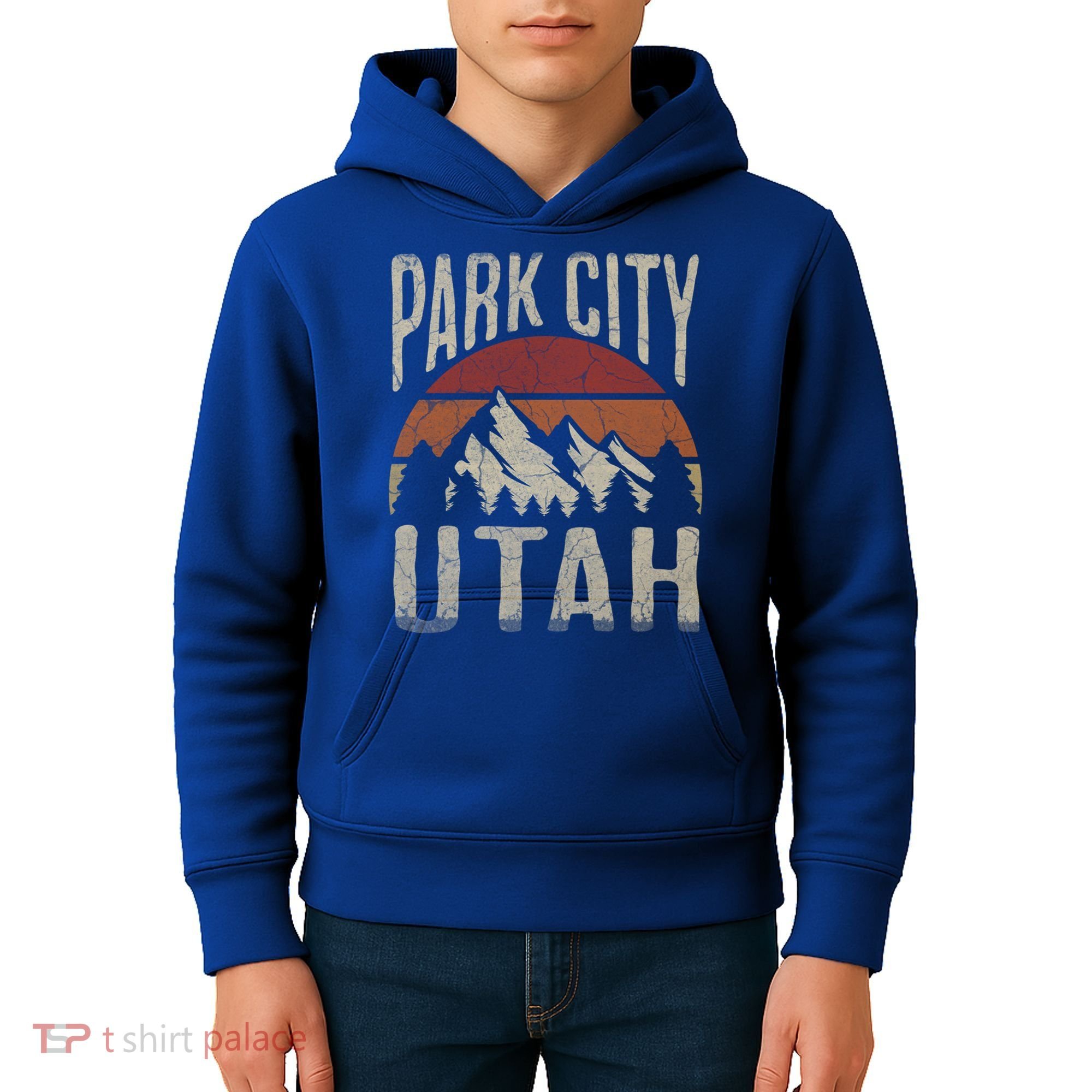 Funny Gift Park City Utah Nature Hiking Kids Hoodie