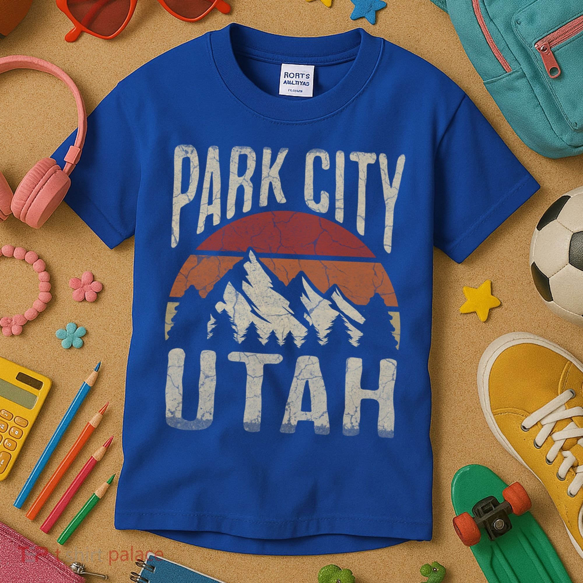 Funny Gift Park City Utah Nature Hiking Kids T-Shirt